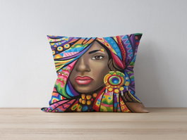 Aberto Design Funda de Cojín Multicolor 43 x 43 cm